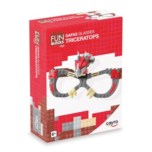Triceratops szemüveg építőszett