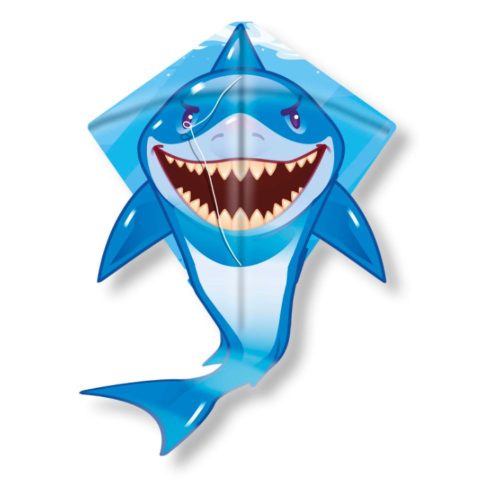 Kites Ready 2 Fly - pop-up nylon diamond kite - SHARK szélsárkány