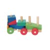 Színes fa vonat - Építőjáték - Pino Toys