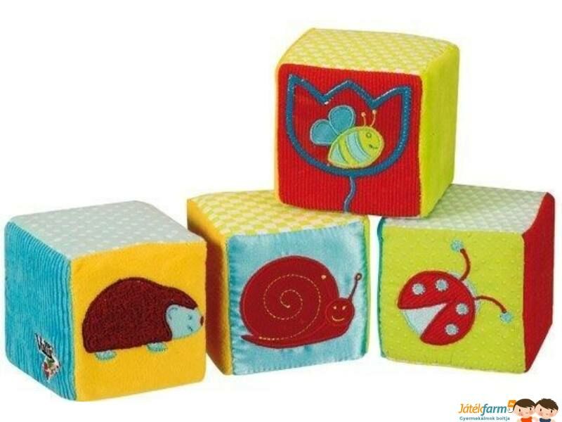 Baba játékok textil kocka babáknak