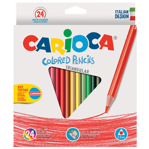 Háromszög színes ceruza szett 24 db – Carioca