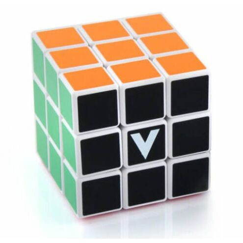 V-CUBE 3x3 versenykocka, fehér, egyenes, festett