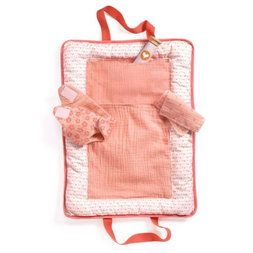 Madárkás baba pelenkánkázó táska - Pomea baba kiegészítő - Changing bag Pink Peak - DJ07850