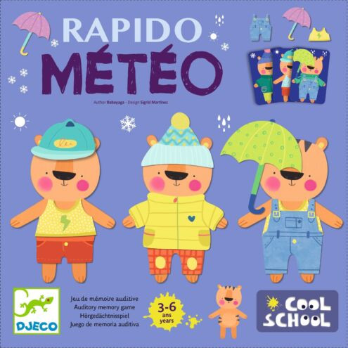 Öltözködj Maci - Emlékezet fejlesztő játék - Rapido Meteo - DJ08527