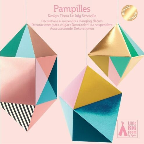 Geometriai formák - 3D függődísz . Tassels - Djeco