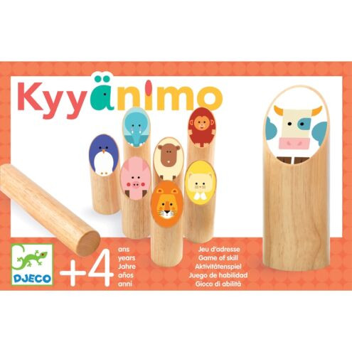 Állatos célbadobó - Fa ügyességi játék - Kyyänimo - DJ02040